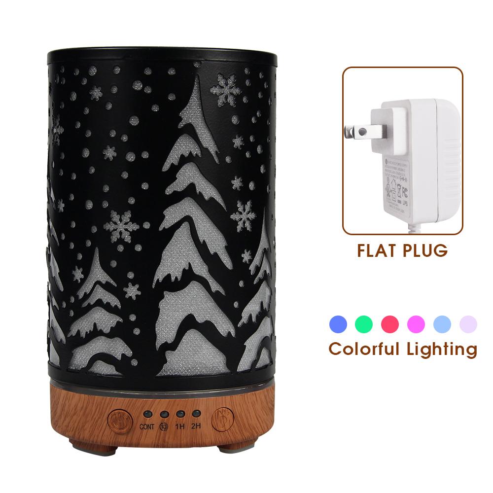 Timing Function Aroma Diffuser Hollow Tree Humidifier Bedroom Fragrance Diffuser with LED Lights Humidificador para aromaterapia