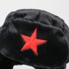 Fünfzackstern Lei Feng Stil Winter Outdoor Skimütze, Unisex, Mit Fleece gefüttert für Wärme (Geeignet zum Radfahren)