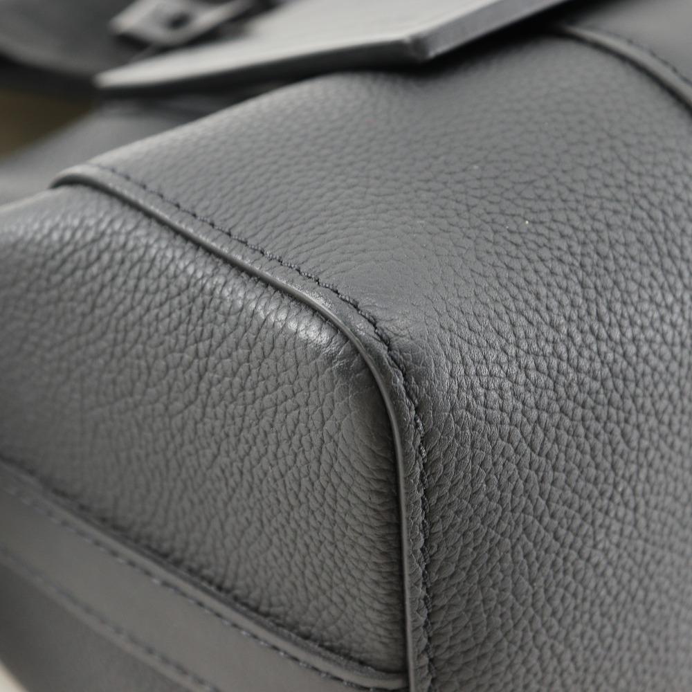 LOUIS VUITTON City Keepall Shoulder Bag M59255 LV Aerogram Mini Boston Noir black Calfskin mens Used