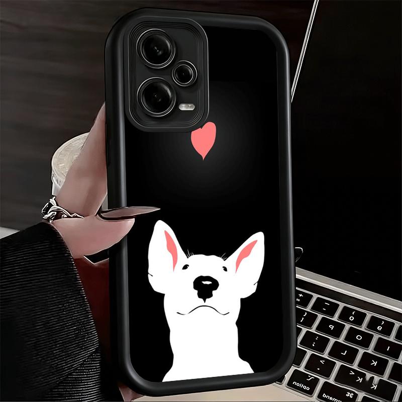 Phone Case for Xiaomi Redmi Note 15 14 13 Pro Plus Bull Terrier Dog Cute Puppies Shell 12S 11 11S 11T 5G 14S Soft Silicone Funda