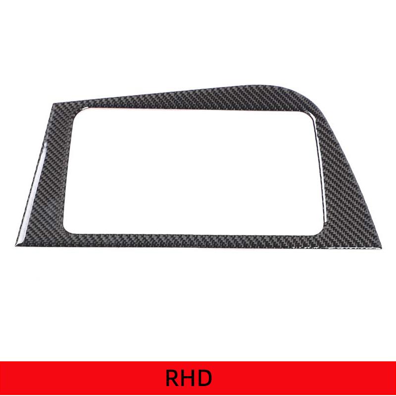 EJJG2 For Seat Leon 2005-2012 Real Carbon Fiber Sticker LHD RHD Car CD Panel Decoration Sticker Car Interior Modification Accessories