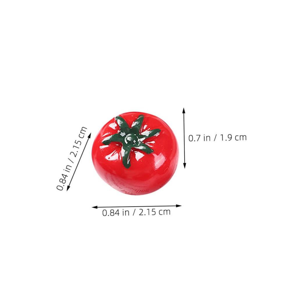 ORFOFE 10pcs Imitation Tomato Miniature Photography Mini Simulation Tomato Greenhouse Fruit Simulated Tomato Miniature Fruit Decoration Greenhouses,