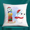 Square Pillowcase, Christmas Gift, Santa Car Supplies, Office Supplies, Living Room Sofa Cushion Cover,  Home Decoration.