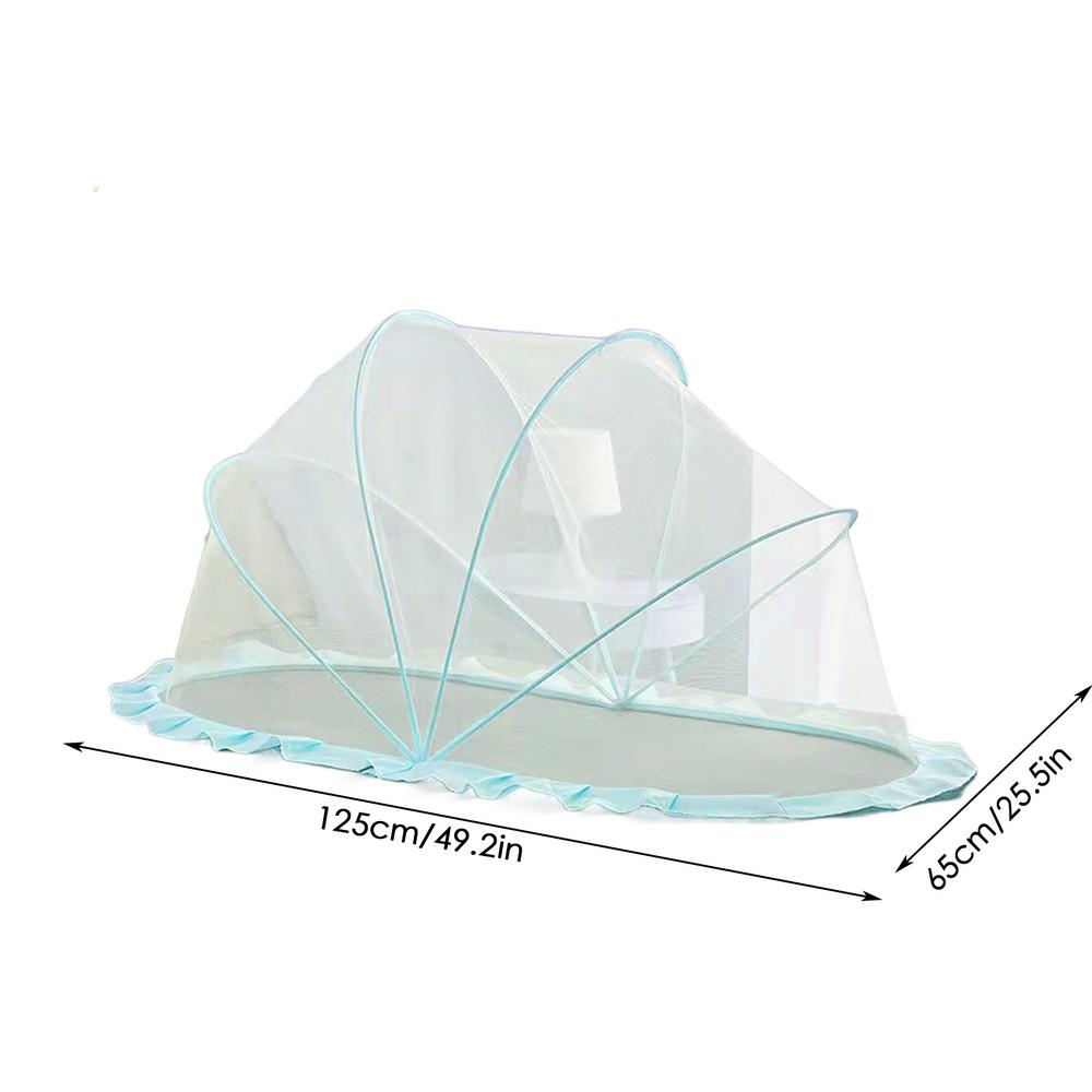 

Портативная складная детская сетка для сна новорожденных, дорожная детская противомоскитная сетка, дорожная детская сетка для игр, детские принадлежности синий
