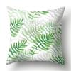 Polyester Pillowcase Green Tree Leaf Pillowcase Home Soft Furnishing Car Cushion Cover