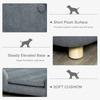 Dog Sofa Bed Pet Chair Couch with Water Resistant Fabric, Kitten Lounge with Soft Cushion, Wooden Frame for Mini Size Dogs - Grey