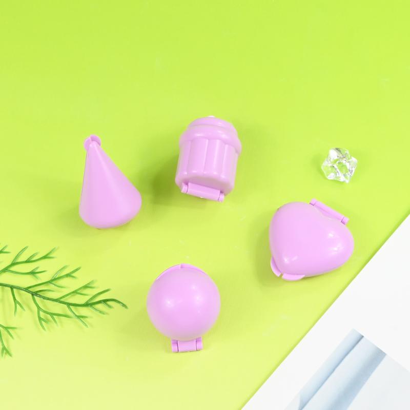 4Pcs/Set Round/Heart/Cone/Cupcake Lollipop Mold Plastic Cookies Cakepop Mould Diy Fondant Cake Decorating Tools Baking Supplies