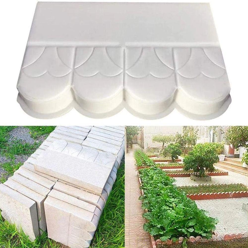 Reusable Garden Fence Mold Easy Operation Brick Mold DIY Flower Bed Mold Patio