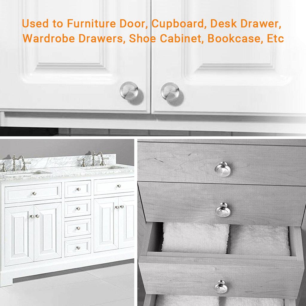 4-25Pc Stainless Steel Cabinet Handles American Style Kitchen Cupboard Door Pulls Drawer Knobs Fashion Furniture Handle Hardware