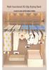 Stainless Steel Windproof Clothes Hanger: Multi-Clip Socks and Underwear Drying Rack for Balcony Use