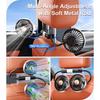2026 Car Cooling Fan 360 Adjustable Dual Head Car Fan Low Noise Automotive Electric Fan Type C Charge for Dashboard RV Truck