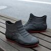 New Men's Rain Shoes Waterproof Shoes Non-slip Rain Boots Short Tube Fashion Foot Rubber Shoes Wear-resistant