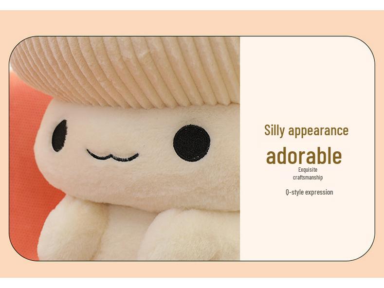 Adorable Mushroom Plush Toy - Cute Doll Pillow for Kids