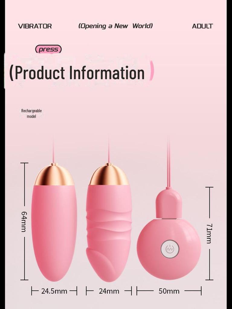 ROSELEX Silent Double Shock Vibrator - Insertable Adult Sex Toy & Masturbator