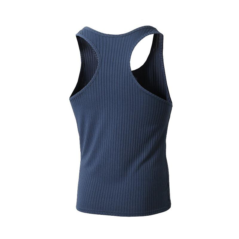 Men's Ribbed Knit Slim Fit Tank Top.