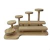 Tiered Wooden Display Stand Space-Saving Elegant for Vanity