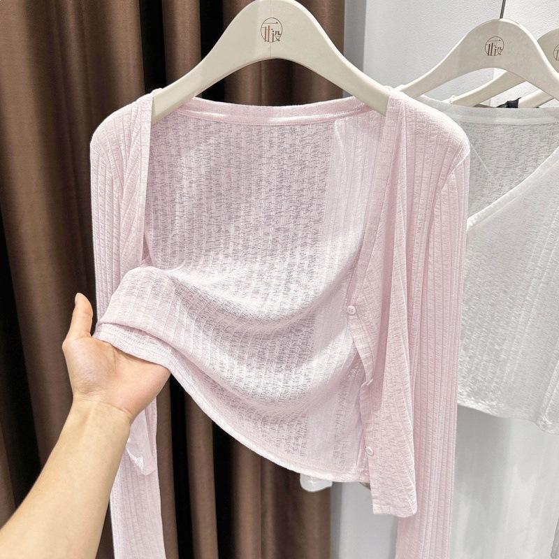 Temperament Collar Thin Floral Cardigan Women's Air-conditioned Shirt with Shawl Top Jacket Summer