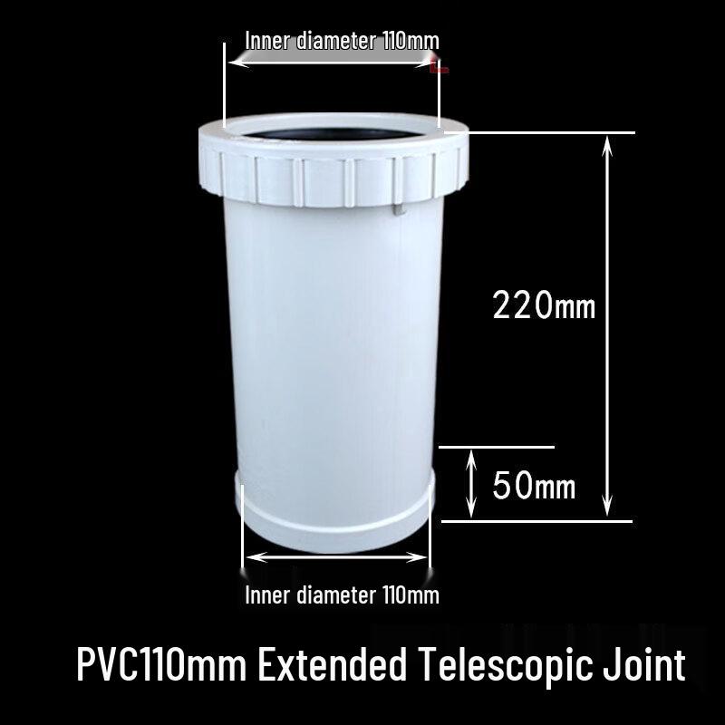 Junta Telescópica para Tubería de Desagüe de PVC 110