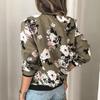 Floral Printed Elegant Zipper Jacket Women Office Retro Outwear Short Jacket Female Casual Y2K Streetwear Coats Spring 2024