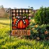 Durable Ornaments for Office Stacked Pumpkin Garden Flag, Burlap Look Fall Outdoor Decor, Festive Party Supplies Home Double Sided Holiday Yard