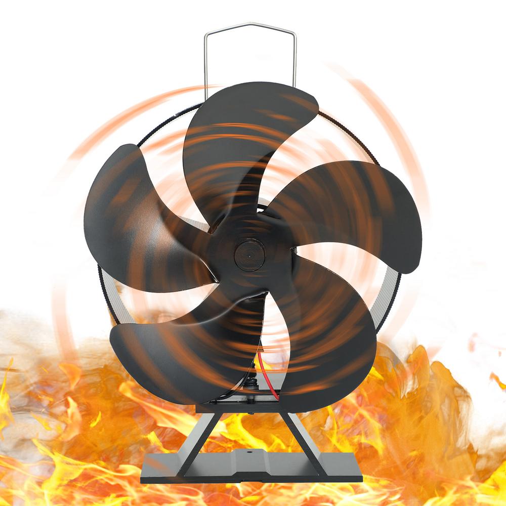 Fireplace Fan Heat Powered Stove Fan Automatic Adjustment Thermal Fans For Wood Log Burner Fireplace Eco Quiet Fan