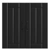 Kitchen Wall Cabinet "Lucca" Black Glued Wood
