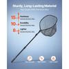 VEVOR Fishing Net, Foldable Landing Nets with Telescopic Handle, Portable Lightweight and Stronger 6063 Aluminum Fish Gear