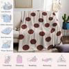 Cremebraun Gepunktete Flanelldecke Warm Weich Halloween Weihnachten Sofa Warm Gemütlich Dekorative Deko Geschenk für Alle Jahreszeiten