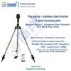 Automatic Rotating Stainless Steel Sprinkler with Telescopic Stand for Garden Irrigation