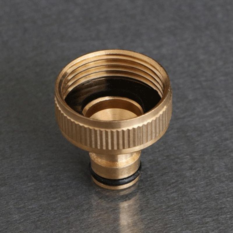 Brass Garden Water Adapter 1 Inch Thread Faucet Quick Connector Hose Water Guns Garden Hose Washing Machine Fittings