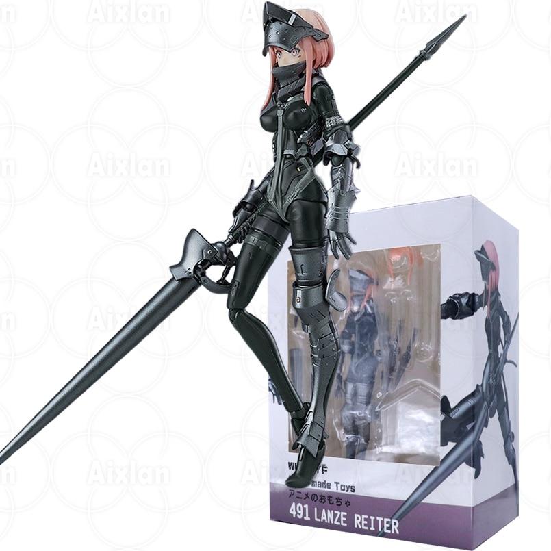 15cm Figma  Heavily Armed High School Girls Anime Figure Liu Pvc Action Figure Toy Game Statue Collection Model Doll Gift