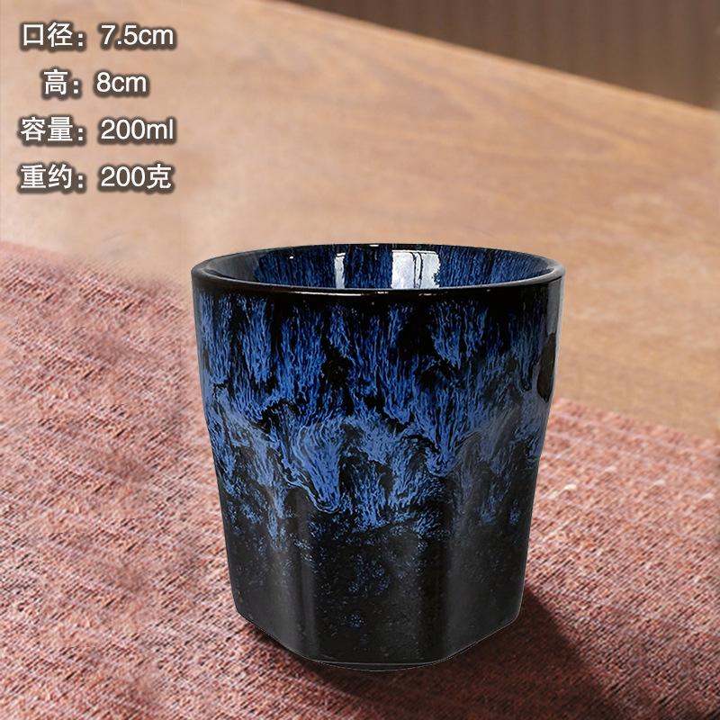 200ml Japanese Style Ceramic Coffee Cup Creative Kiln Change Milk Cup Household Office Drinkware Kung Fu Mugs Water Cup New