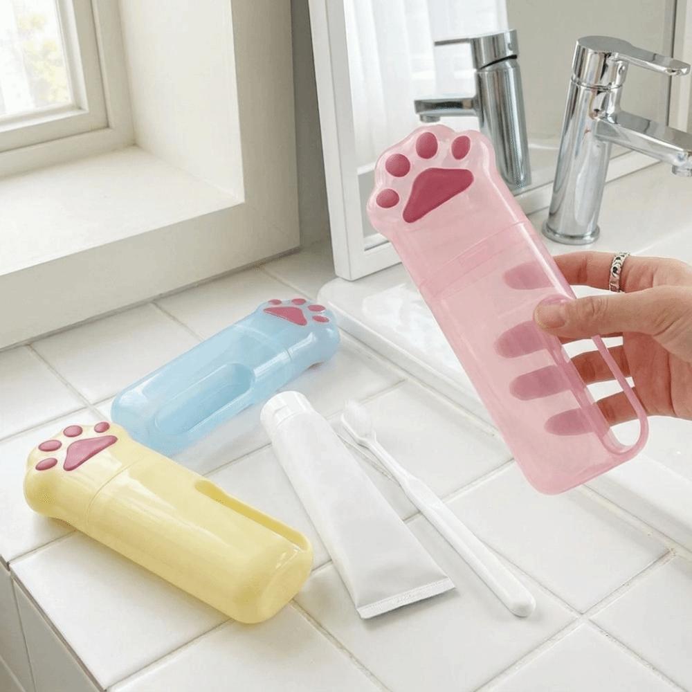 Cartoon Mouthwash Cup Plastic Portable Wash Cup Lightweight Toothpaste Toothbrush Organizer  Travel