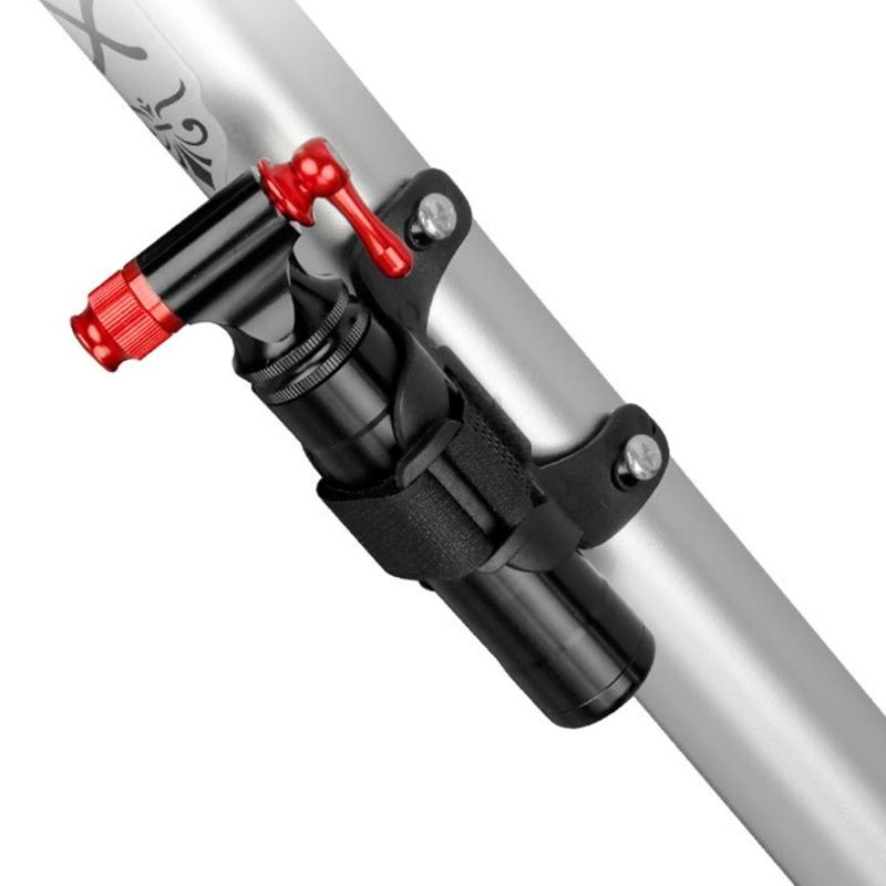 Portable CO2 Pump Aluminum Alloy Bicycle Pump-Inflator for Schrader Presta Adapter Safety Automatic Mini Hand Pump