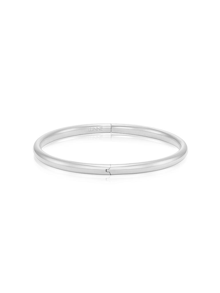 Lunne Silver 925 4Mm Essential Hidden Clasp Bangle Bracelet #Lsb31