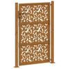 Garden Gate 100 X 125 Cm Weathering Steel Leaf Design