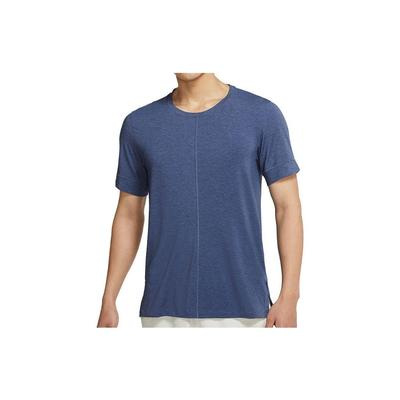 Koszulka z krótkim rękawem Dri-FIT Yoga Quick-Dry Męska Top Granatowy Nadruk BV4035-410