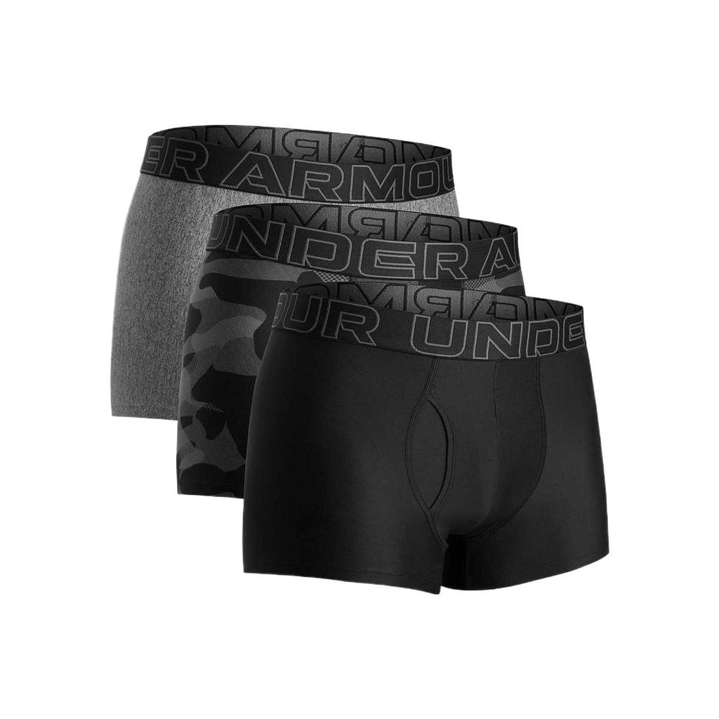 Under Armour Tech Boxer Jock Comfortable Fitting Soft Skin-Friendly Underwear 3-Pack Men underwear Black 1387419-001
