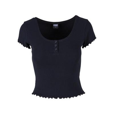 Urban Classics Dams/Damer Ribbad T-shirt med Babylock