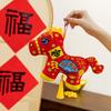 Cute Stuffed Animal Horse 2026 Year of Horse Pony Figurine Unique Zodiac Mascot Dolls  Key Holder