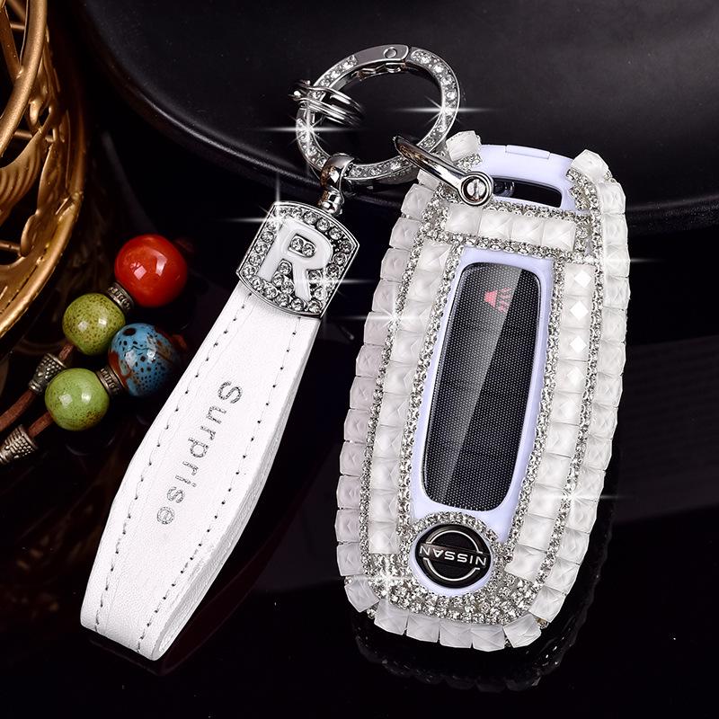 Nissan 14th Gen Sylphy, Qashqai, Teana, X-Trail, Tiida, Murano, Terra Car Key Diamond Cover for Women