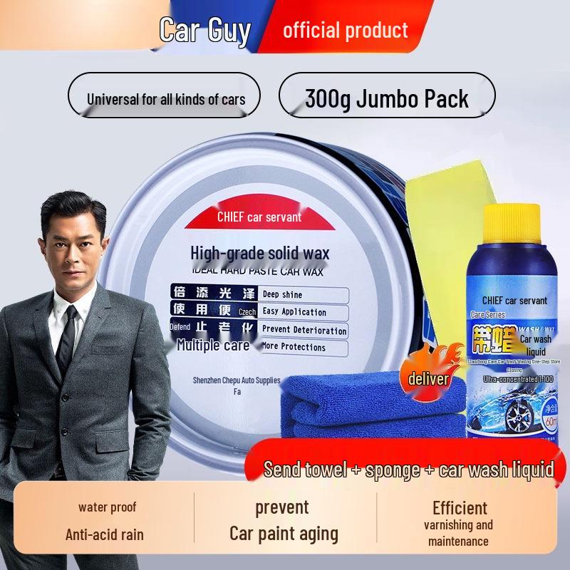 Carplan Advanced Solid Wax: Black & White Car Polish for Maintenance and Shine