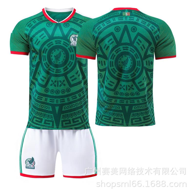 Football training jersey 2026 World Cup Mexico home No. 9 Raul 11 Jimenez No. 14 jersey set 16#
