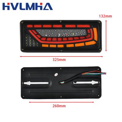 2PCS 12/24V Dynamische LED Lkw Rücklicht Blinker Bremse Hinten Lichter Reverse Signal Lampe Anhänger lkw Bus Camper Caravan