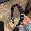 Classic Polka Dot Headband Wide-Edge Sponge Girls Hair Bands Black White Hair Accessories Elegant Hairband