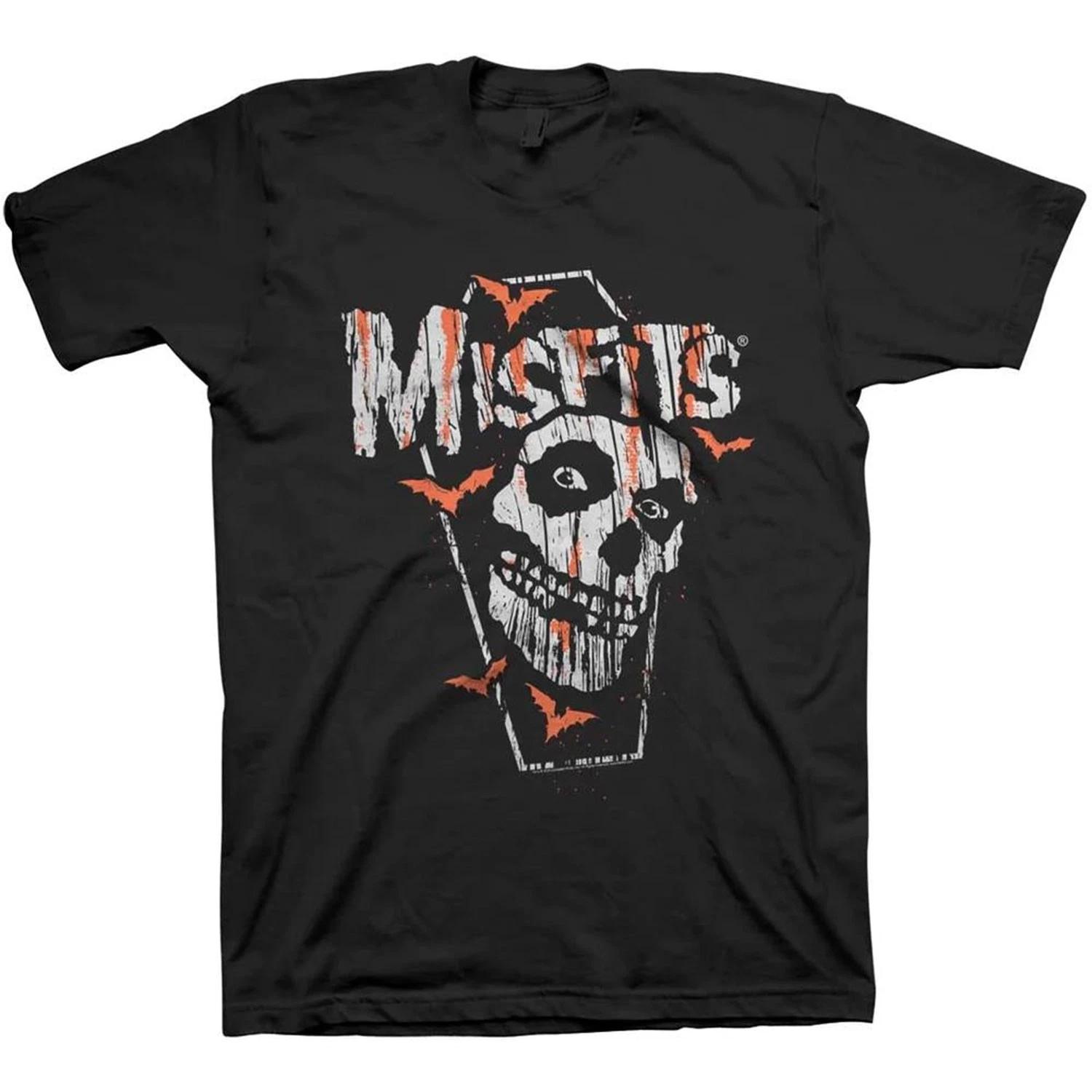 Men s Misfits Coffin T-shirt Medium Black XXL