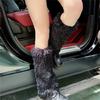 Furry Leg Warmers Winter Wear for Everyday Outfits Festivals Women Colorful Fuzzy Plush Boot Cuffs Footless Calf Socks