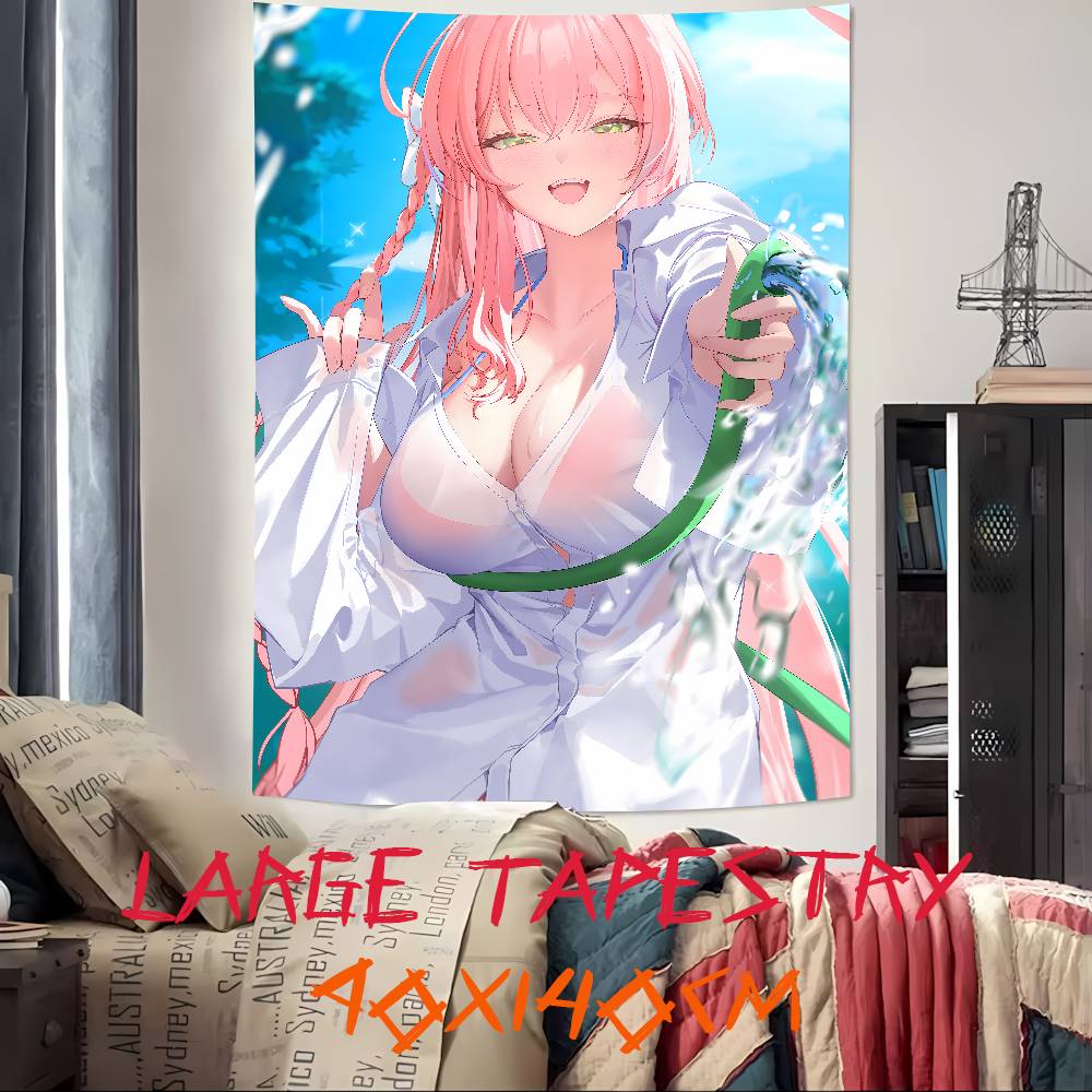 Heet Schattig Kawaii Meisje Urawa Hanako Blue Archive Populair Kamer Decoratie Wandkleed Kunstkamer Huisdecoratie Wandkunst Decor