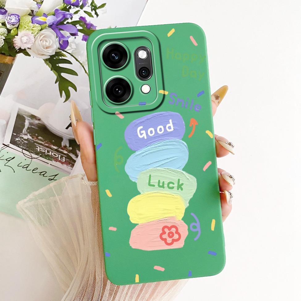 For Oppo Reno 14Pro PKZ110 CPH2739 Casing For Oppo Reno14 Pro Cover Fashion Cartoon Cute Funny Painted Silicone Phone Case
