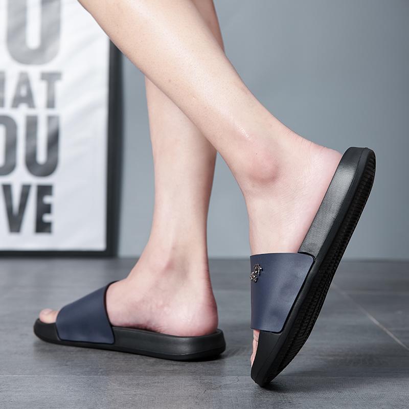 Pánské nazouvací sandály Měkké Pohodlné Protiskluzové Pantofle Vnitřní Venkovní Koupelnové Plážové Boty Rychleschnoucí EVA Platforma Lehké